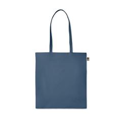 Vue Sac shopping en coton organique - Zimde colour de couleur bleu| Krokrodeal