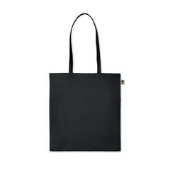 Vue Sac shopping en coton organique - Zimde colour de couleur noir| Krokrodeal
