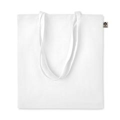 Vue Sac shopping en coton organique - Zimde colour de couleur blanc| Krokrodeal