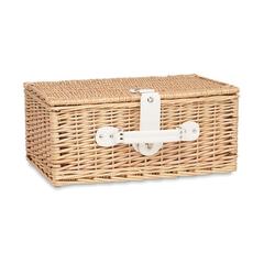 Vue Panier pique-nique en osier 2 - Mimbre de couleur marron| Krokrodeal