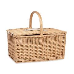 Vue Panier pique-nique en osier 4 - Mimbre plus de couleur marron| Krokrodeal