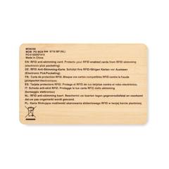 Vue Carte RFID bambou - Custos + de couleur marron| Krokrodeal