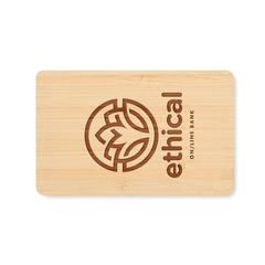 Vue Carte RFID bambou - Custos + de couleur marron| Krokrodeal