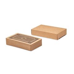 Vue Cartes à jouer papier recyclé - Aruba + de couleur marron| Krokrodeal