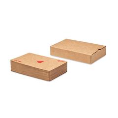 Vue Cartes à jouer papier recyclé - Aruba + de couleur marron| Krokrodeal
