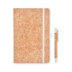 Vue Carnet A5 en liège - Suber set de couleur marron| Krokrodeal
