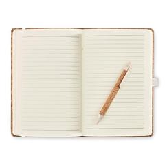 Vue Carnet A5 en liège - Suber set de couleur marron| Krokrodeal