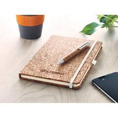 Vue Carnet A5 en liège - Suber set de couleur marron| Krokrodeal