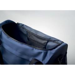Vue Sac de sport en RPET 600D - Terra + de couleur bleu| Krokrodeal