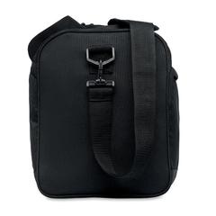 Vue Sac de sport en RPET 600D - Terra + de couleur noir| Krokrodeal