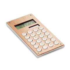 Vue Calculatrice 8 chiffres - Calcubam de couleur marron| Krokrodeal