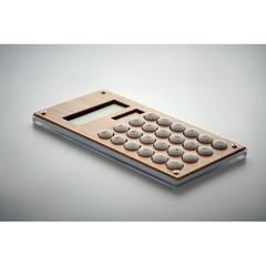 Vue Calculatrice 8 chiffres - Calcubam de couleur marron| Krokrodeal