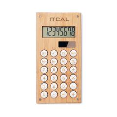 Vue Calculatrice 8 chiffres - Calcubam de couleur marron| Krokrodeal