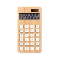 Vue Calculatrice 12 chiffres - Calcubim de couleur marron| Krokrodeal