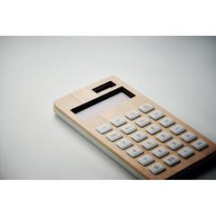 Vue Calculatrice 12 chiffres - Calcubim de couleur marron| Krokrodeal