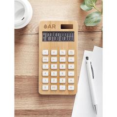 Vue Calculatrice 12 chiffres - Calcubim de couleur marron| Krokrodeal