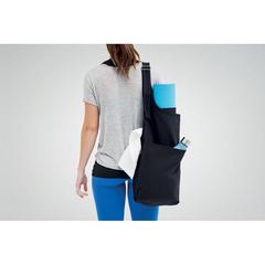 Vue Tapis de yoga dans un sac - Yogi set de couleur noir| Krokrodeal
