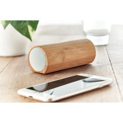 Vue Haut-parleur en bambou - Speakbox de couleur marron| Krokrodeal
