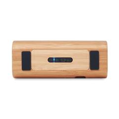 Vue Haut-parleur en bambou - Speakbox de couleur marron| Krokrodeal