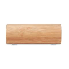 Vue Haut-parleur en bambou - Speakbox de couleur marron| Krokrodeal