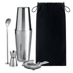 Set pour cocktail en inox - Boston publicitaire pas cher