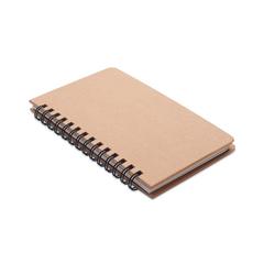 Vue Un carnet , un Pin - Grownotebook™ de couleur marron| Krokrodeal