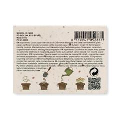Vue Bloc notes couverture à planter - Grow me de couleur blanc| Krokrodeal