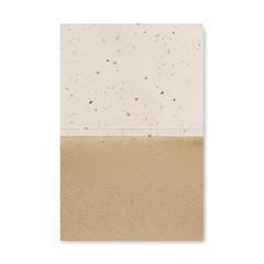 Vue Bloc notes couverture à planter - Grow me de couleur blanc| Krokrodeal