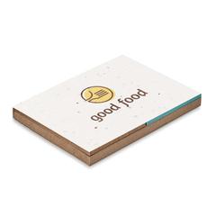 Vue Bloc notes couverture à planter - Grow me de couleur blanc| Krokrodeal