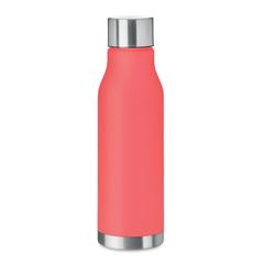 Vue Bouteille en RPET 600ml - Glacier rpet de couleur rouge| Krokrodeal