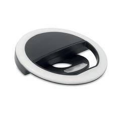 Vue Lampe portable pour selfie - Helie de couleur noir| Krokrodeal