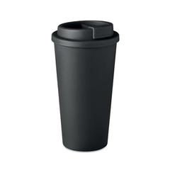Vue Gobelet double paroi 450 ml - Tuesday de couleur noir| Krokrodeal