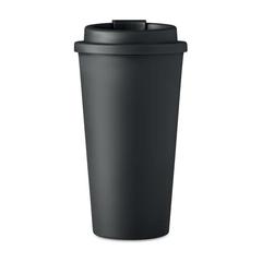 Vue Gobelet double paroi 450 ml - Tuesday de couleur noir| Krokrodeal