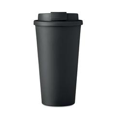 Vue Gobelet double paroi 450 ml - Tuesday de couleur noir| Krokrodeal