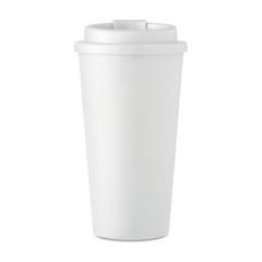 Vue Gobelet double paroi 450 ml - Tuesday de couleur blanc| Krokrodeal