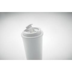 Vue Gobelet double paroi 450 ml - Tuesday de couleur blanc| Krokrodeal