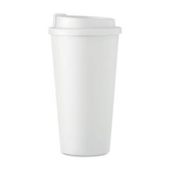 Vue Gobelet double paroi 450 ml - Tuesday de couleur blanc| Krokrodeal