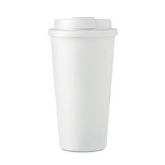 Vue Gobelet double paroi 450 ml - Tuesday de couleur blanc| Krokrodeal