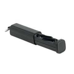 Vue Écouteurs TWS avec support - Eartubes de couleur noir| Krokrodeal