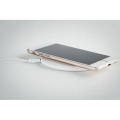 Vue Chargeur sans fil ABS recyclé - Twing de couleur blanc| Krokrodeal