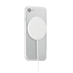 Vue Chargeur sans fil magnétique - Flake mag de couleur blanc| Krokrodeal