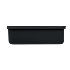 Vue Boîte à lunch avec couverts - Sunday de couleur noir| Krokrodeal