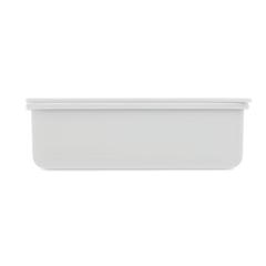 Vue Boîte à lunch avec couverts - Sunday de couleur blanc| Krokrodeal