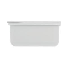 Vue Boîte à lunch avec couverts - Sunday de couleur blanc| Krokrodeal