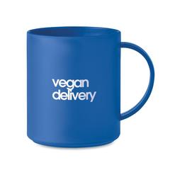 Vue Tasse réutilisable 300 ml - Monday de couleur bleu| Krokrodeal