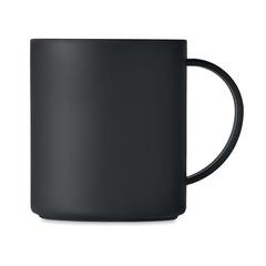 Vue Tasse réutilisable 300 ml - Monday de couleur noir| Krokrodeal