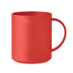 Vue Tasse réutilisable 300 ml - Monday de couleur rouge| Krokrodeal