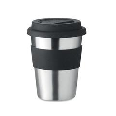 Vue Gobelet en acier inox. 350ml - Irmug de couleur noir| Krokrodeal