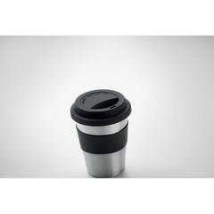 Vue Gobelet en acier inox. 350ml - Irmug de couleur noir| Krokrodeal