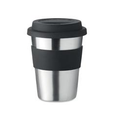 Vue Gobelet en acier inox. 350ml - Irmug de couleur noir| Krokrodeal